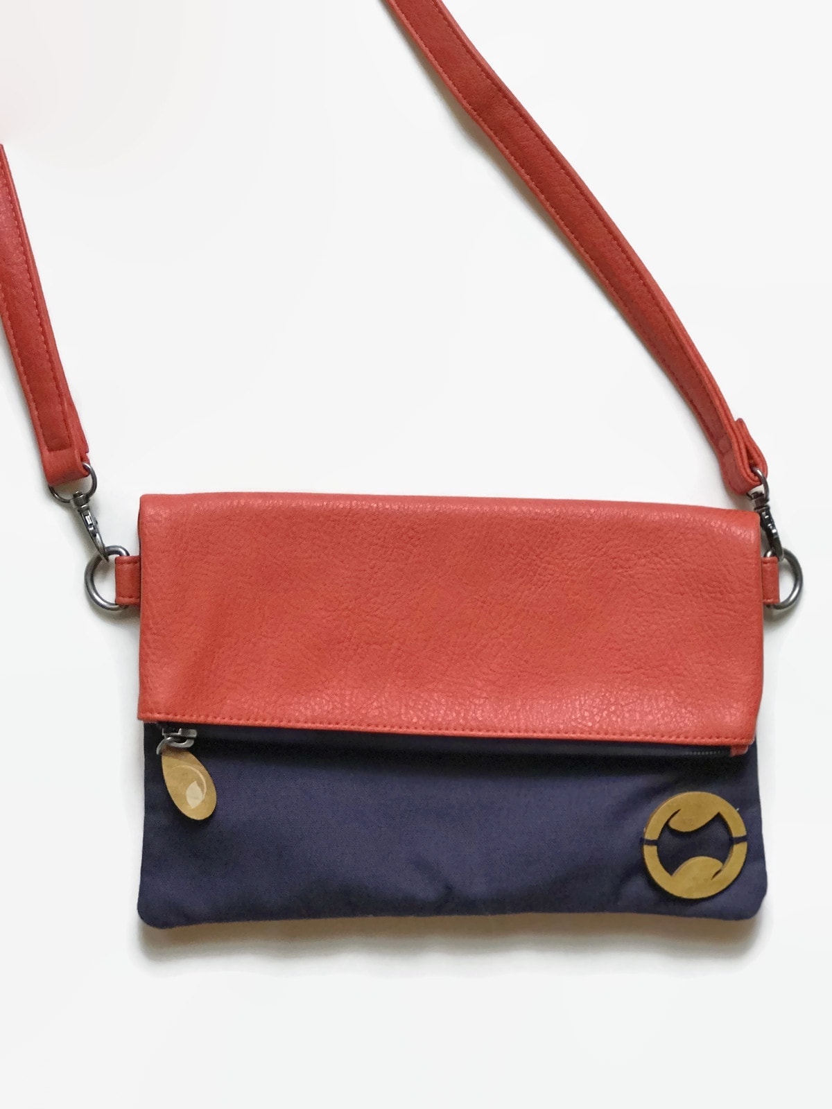 Crossbody Bag, Canvas and Vegan Leather Bag