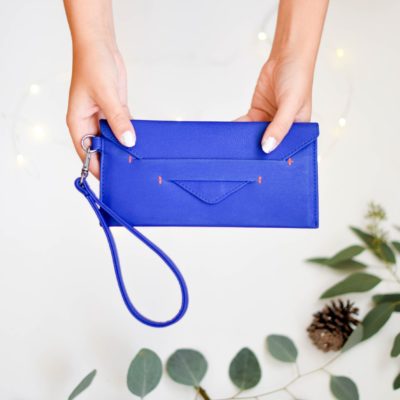 vegan wallet & phone wristlet