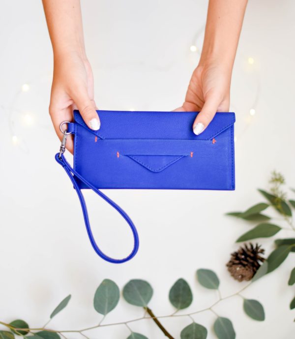 vegan wallet & phone wristlet