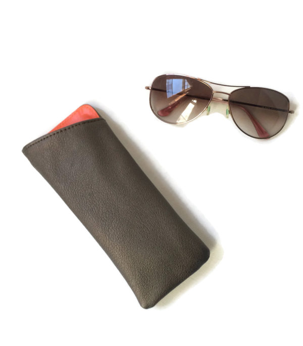 Sunglass case in vegan leather