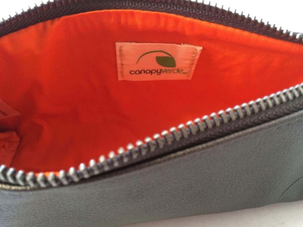 zipper pencil pouch and makeup bag interior