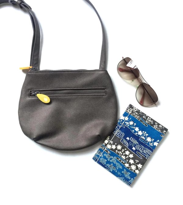 vegan designer bag in metallic