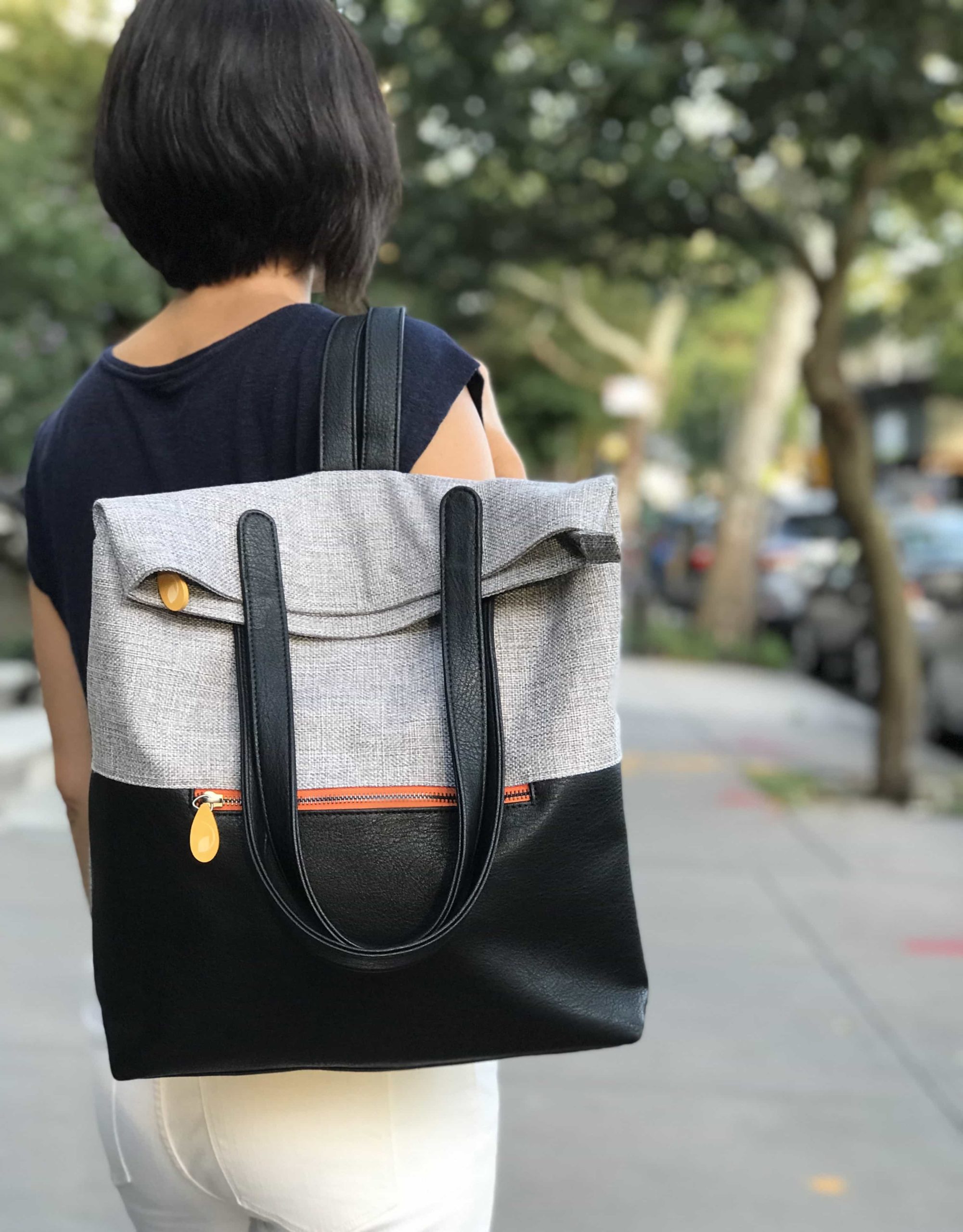 canvas tote bag backpack