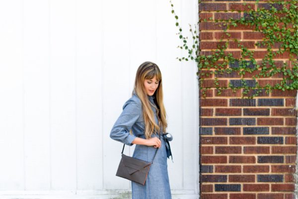 vegan crossbody bag in black metallic