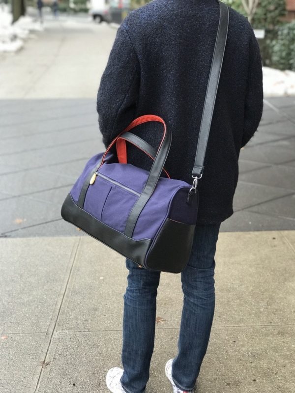 travel duffle bag and weekender, navy black