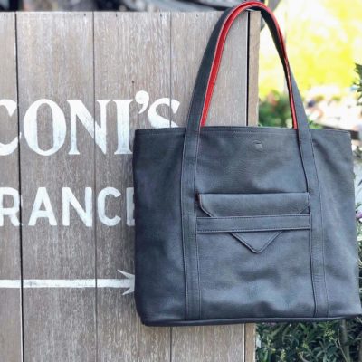 vegan leather handbag and tote purse