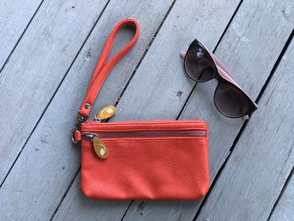 orange red wristlet