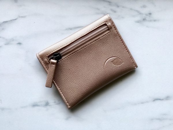 rose gold card case