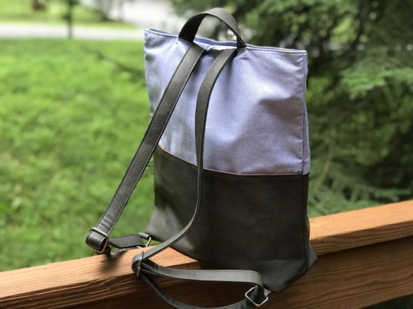 vegan backpack with trolley sleeve